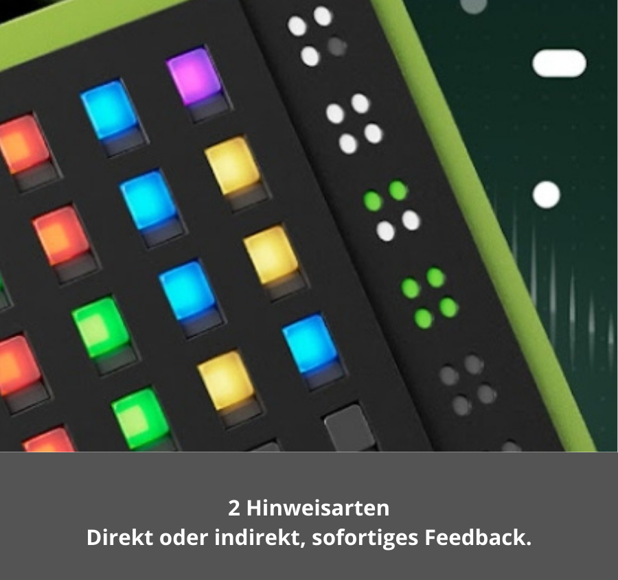 LED-Hinweise des GiiKER Super Decoder