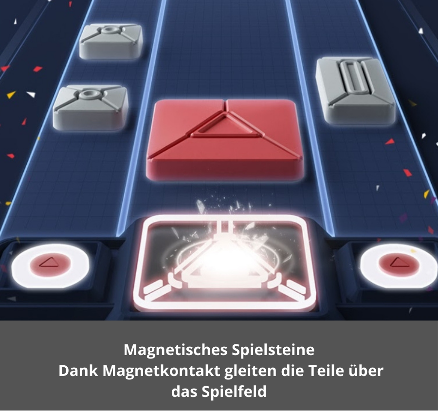 Magnetische GiiKER Super Slide Spielsteine gleiten über das Spielfeld
