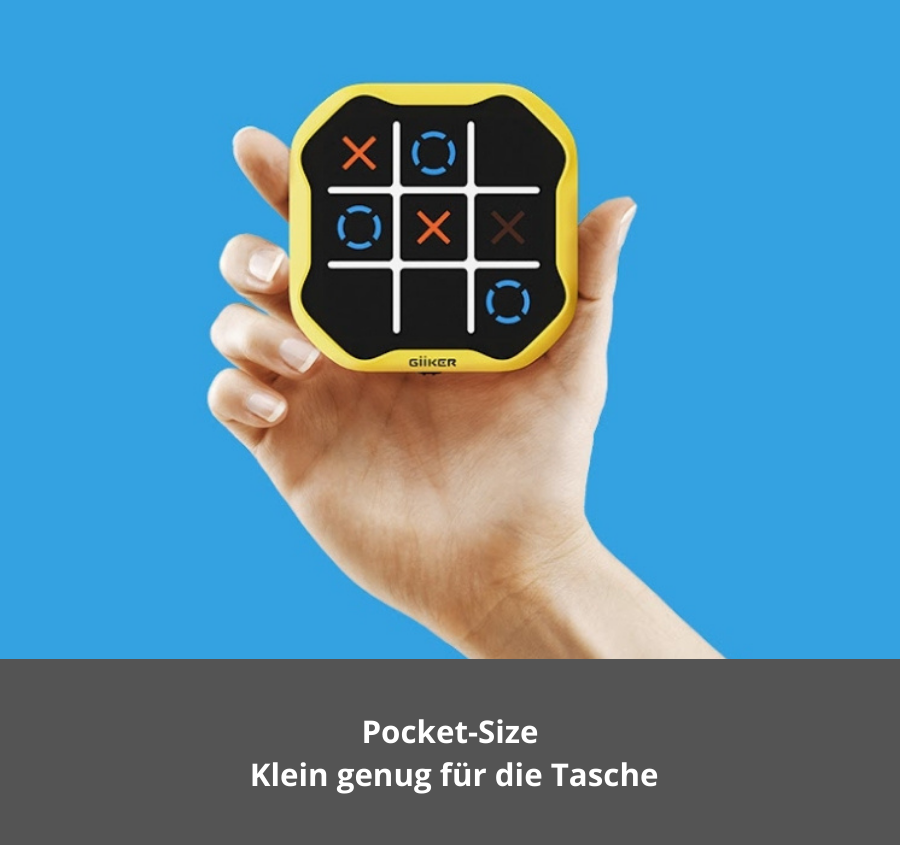 GiiKER Tic-Tac-Toe im kompakten Pocket-Size-Format