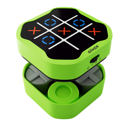 GiiKER Tic-Tac-Toe – Grüne Edition des interaktiven Strategiespiels mit moderner LED-Anzeige